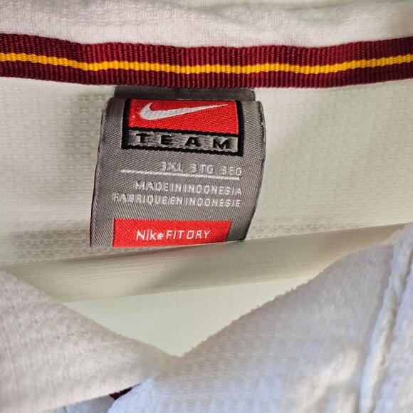 Nike Team Iowa State Polo Shirt White XXL Mens Athletic Wear - Picture 4 of 7